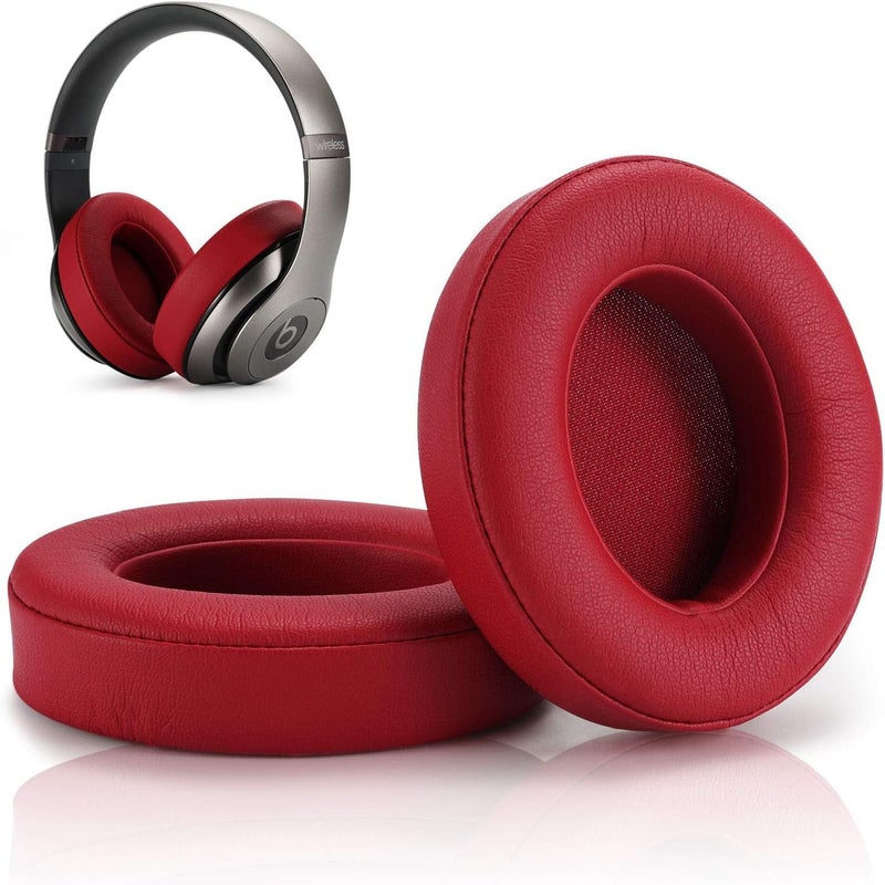 cipher.v Replacement Earpad Cover,Cypher.V Ear Cushion Pads Compatible with Beats Studio 2.0 and Studio 3.0 Over Ear Headphones by Dr.DRE 1 Pair (Wine Red) - Image 4